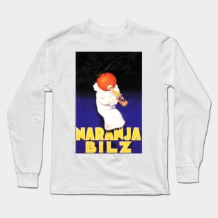 Achille Mauzan NARANJA BILZ Bottled Orange Soda Drink Advertisement Lithograph Long Sleeve T-Shirt